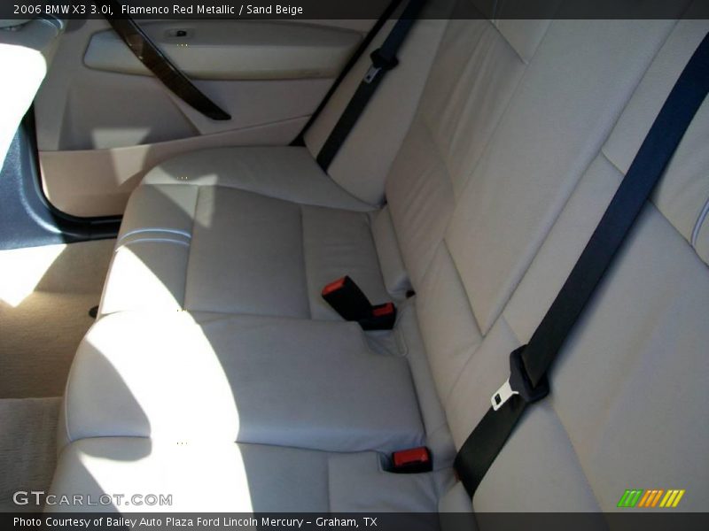 Flamenco Red Metallic / Sand Beige 2006 BMW X3 3.0i
