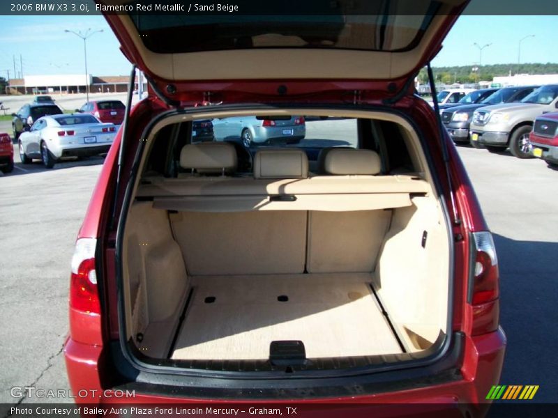 Flamenco Red Metallic / Sand Beige 2006 BMW X3 3.0i