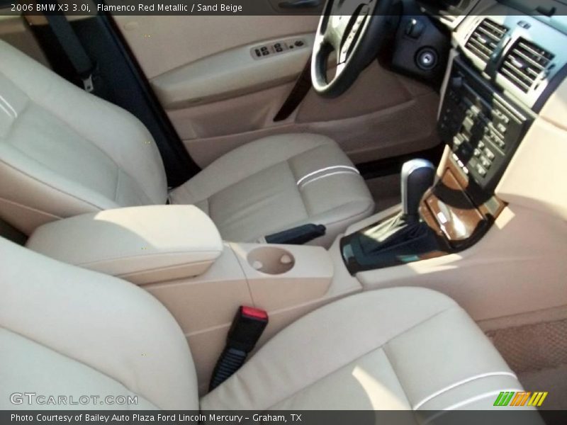 Flamenco Red Metallic / Sand Beige 2006 BMW X3 3.0i