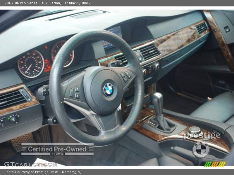 Jet Black / Black 2007 BMW 5 Series 530xi Sedan