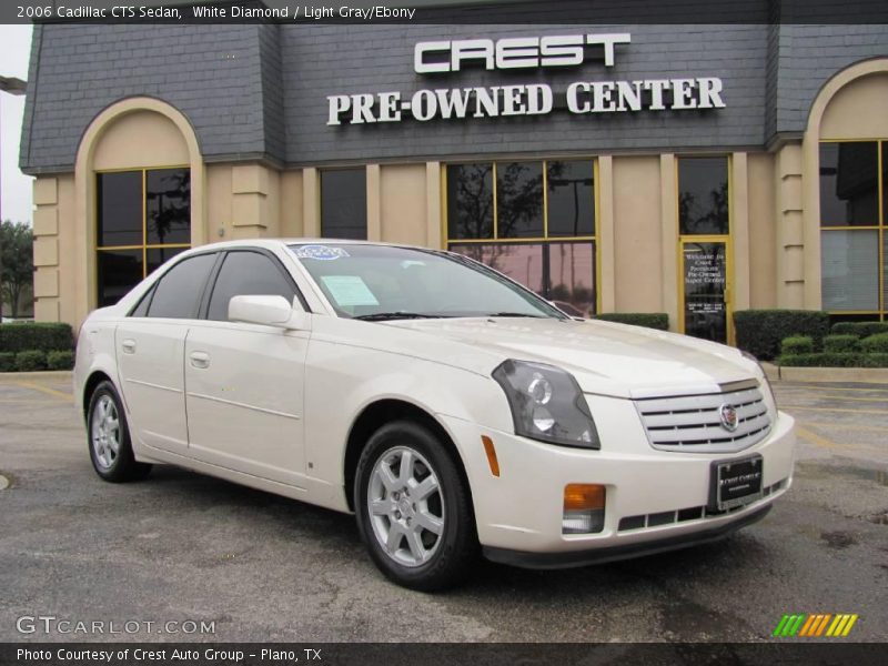 White Diamond / Light Gray/Ebony 2006 Cadillac CTS Sedan