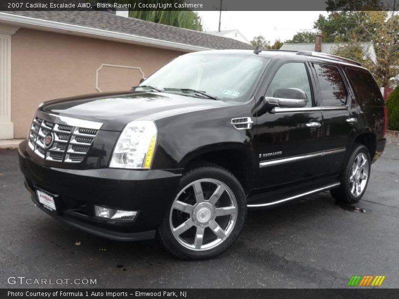 Black Raven / Cocoa/Light Cashmere 2007 Cadillac Escalade AWD