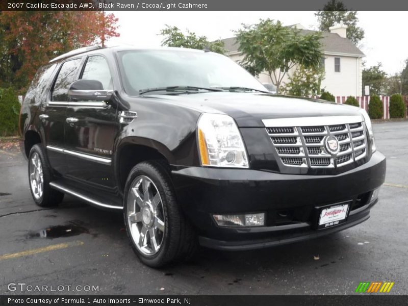 Black Raven / Cocoa/Light Cashmere 2007 Cadillac Escalade AWD