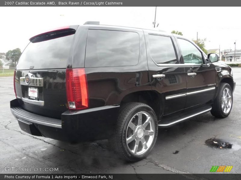 Black Raven / Cocoa/Light Cashmere 2007 Cadillac Escalade AWD