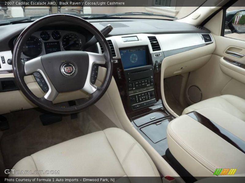 Black Raven / Cocoa/Light Cashmere 2007 Cadillac Escalade AWD