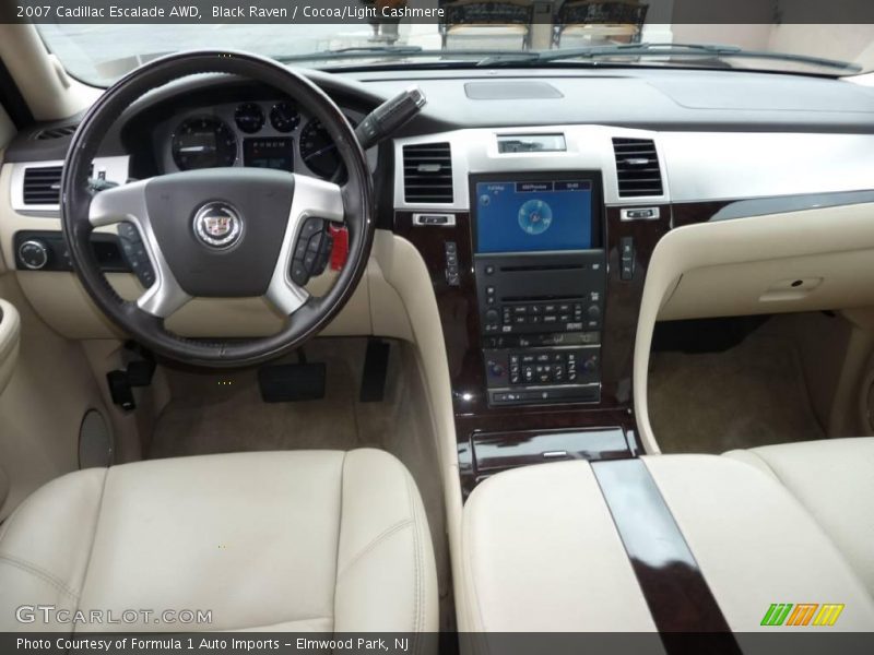 Black Raven / Cocoa/Light Cashmere 2007 Cadillac Escalade AWD