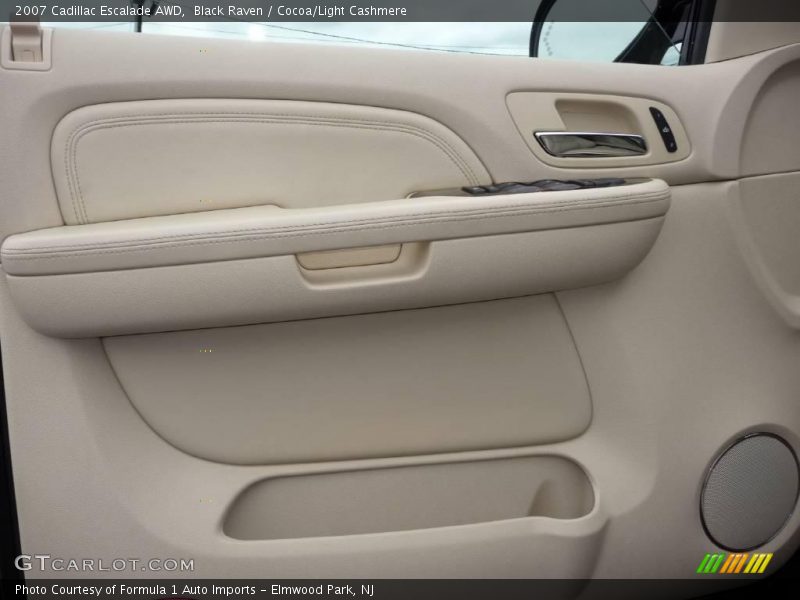 Black Raven / Cocoa/Light Cashmere 2007 Cadillac Escalade AWD