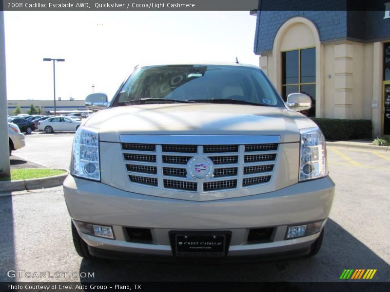 Quicksilver / Cocoa/Light Cashmere 2008 Cadillac Escalade AWD