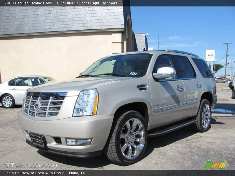 Quicksilver / Cocoa/Light Cashmere 2008 Cadillac Escalade AWD