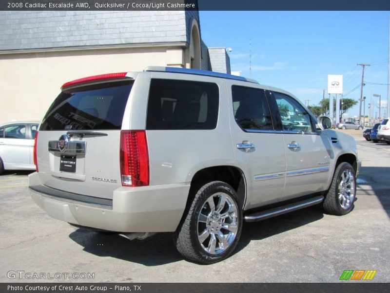 Quicksilver / Cocoa/Light Cashmere 2008 Cadillac Escalade AWD