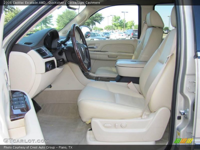 Quicksilver / Cocoa/Light Cashmere 2008 Cadillac Escalade AWD