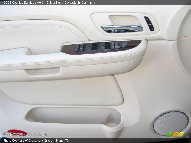 Quicksilver / Cocoa/Light Cashmere 2008 Cadillac Escalade AWD