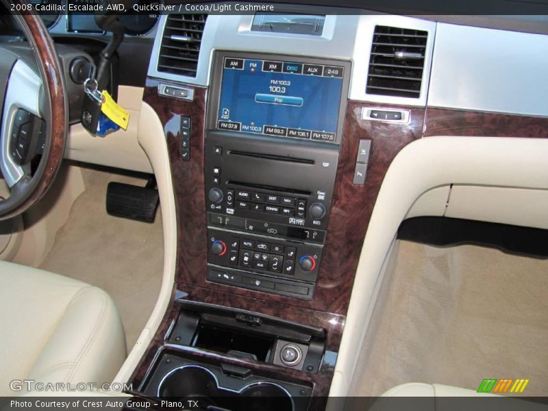 Quicksilver / Cocoa/Light Cashmere 2008 Cadillac Escalade AWD