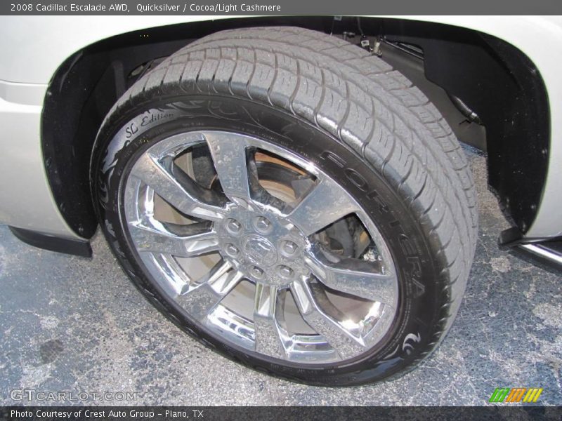 Quicksilver / Cocoa/Light Cashmere 2008 Cadillac Escalade AWD