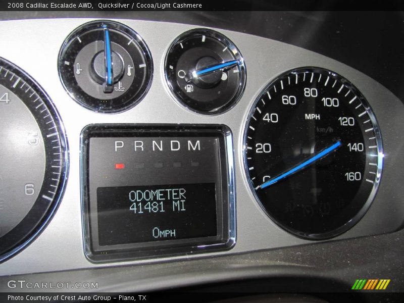 Quicksilver / Cocoa/Light Cashmere 2008 Cadillac Escalade AWD