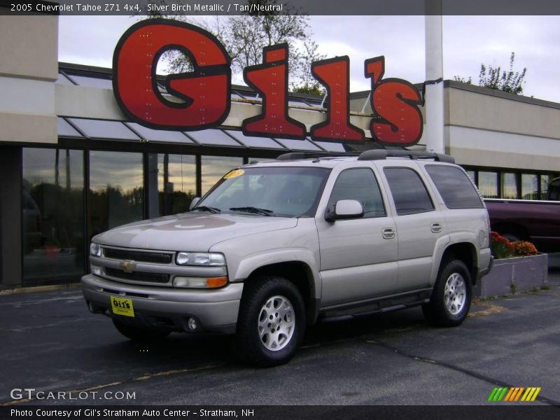 Silver Birch Metallic / Tan/Neutral 2005 Chevrolet Tahoe Z71 4x4