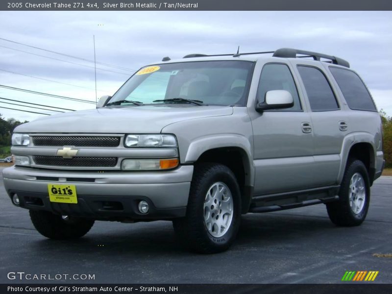 Silver Birch Metallic / Tan/Neutral 2005 Chevrolet Tahoe Z71 4x4