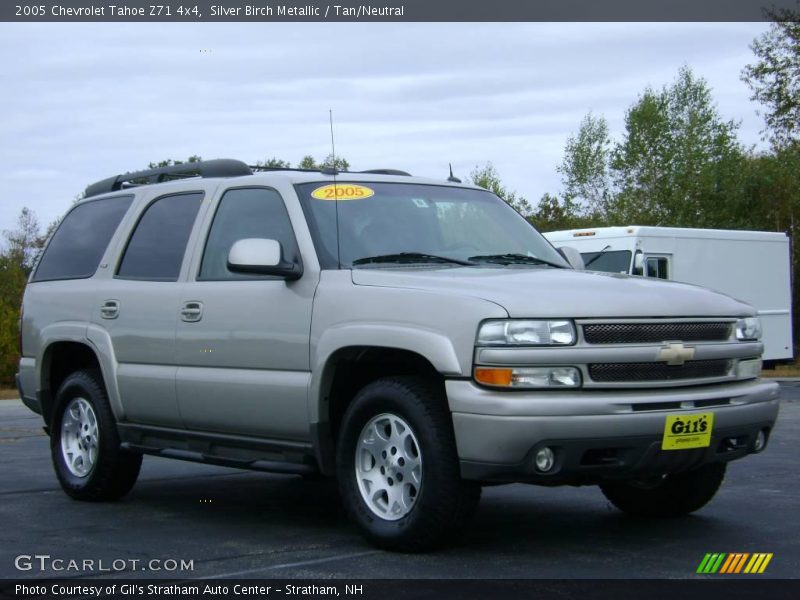 Silver Birch Metallic / Tan/Neutral 2005 Chevrolet Tahoe Z71 4x4
