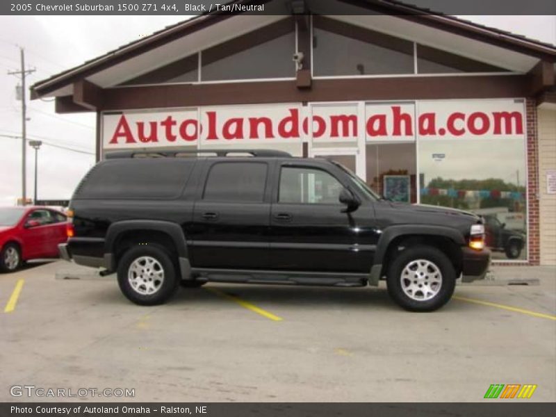 Black / Tan/Neutral 2005 Chevrolet Suburban 1500 Z71 4x4