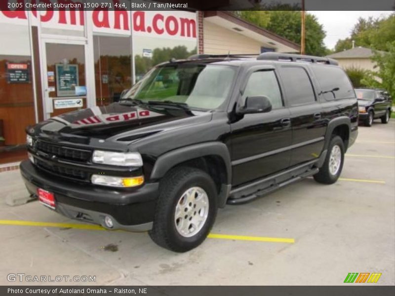 Black / Tan/Neutral 2005 Chevrolet Suburban 1500 Z71 4x4