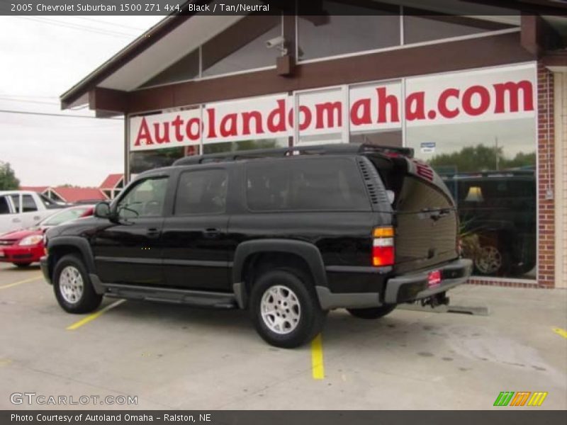 Black / Tan/Neutral 2005 Chevrolet Suburban 1500 Z71 4x4