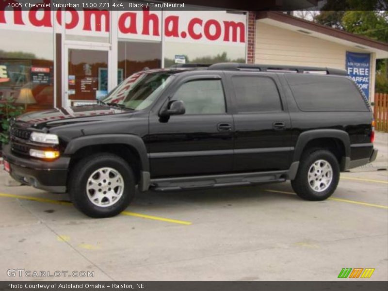 Black / Tan/Neutral 2005 Chevrolet Suburban 1500 Z71 4x4