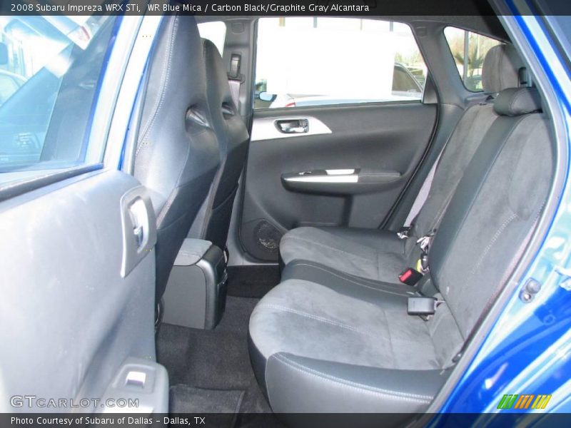 WR Blue Mica / Carbon Black/Graphite Gray Alcantara 2008 Subaru Impreza WRX STi