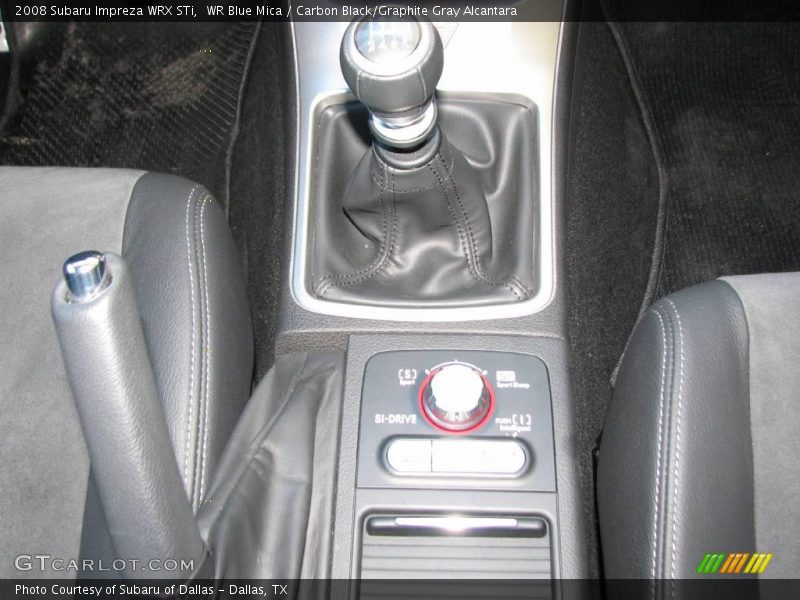 WR Blue Mica / Carbon Black/Graphite Gray Alcantara 2008 Subaru Impreza WRX STi