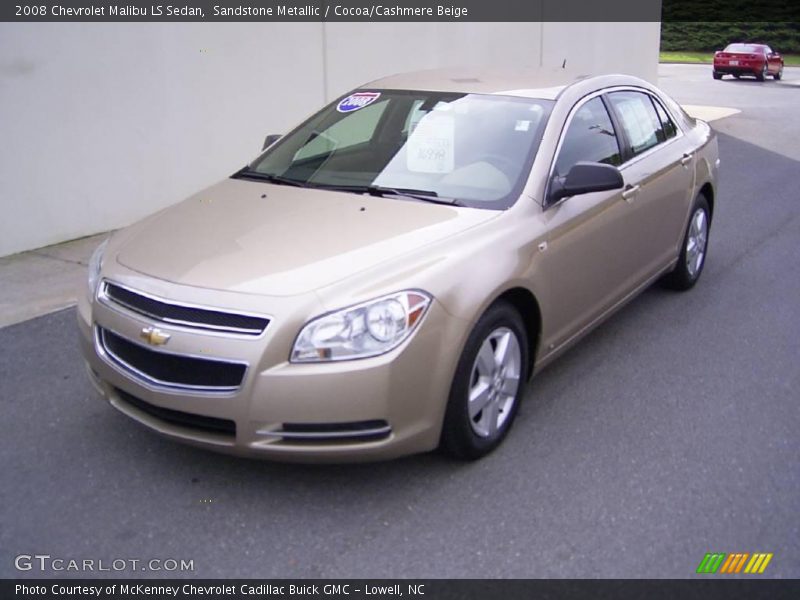 Sandstone Metallic / Cocoa/Cashmere Beige 2008 Chevrolet Malibu LS Sedan