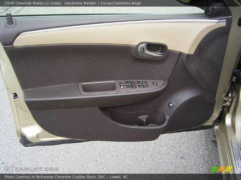 Sandstone Metallic / Cocoa/Cashmere Beige 2008 Chevrolet Malibu LS Sedan