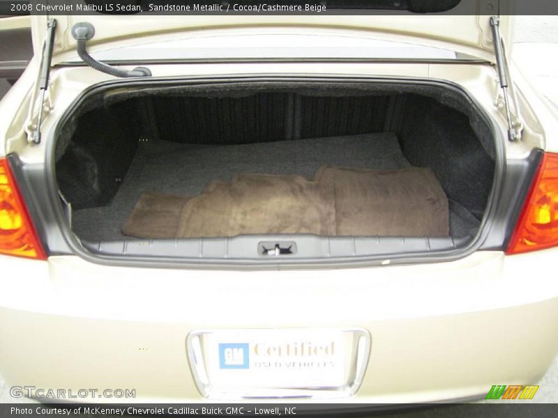 Sandstone Metallic / Cocoa/Cashmere Beige 2008 Chevrolet Malibu LS Sedan