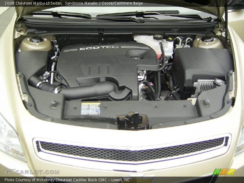 Sandstone Metallic / Cocoa/Cashmere Beige 2008 Chevrolet Malibu LS Sedan