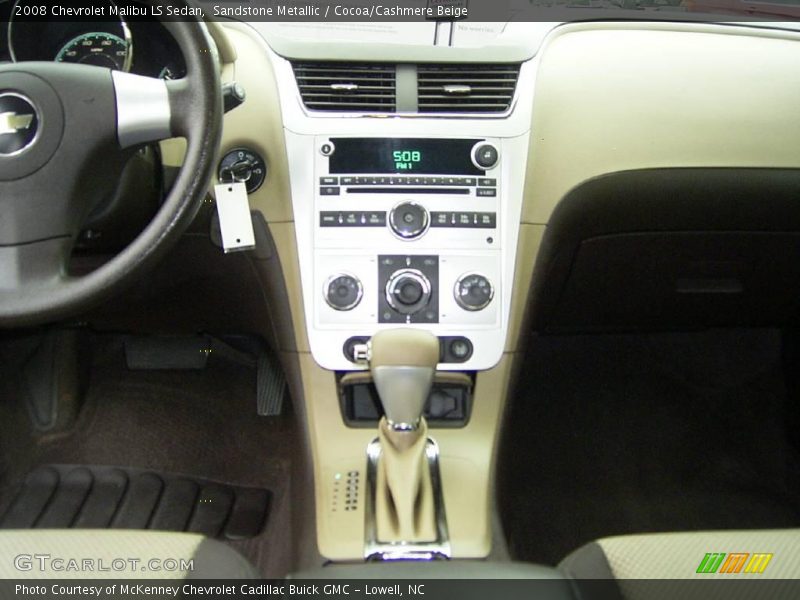 Sandstone Metallic / Cocoa/Cashmere Beige 2008 Chevrolet Malibu LS Sedan