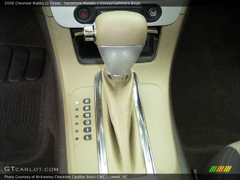 Sandstone Metallic / Cocoa/Cashmere Beige 2008 Chevrolet Malibu LS Sedan