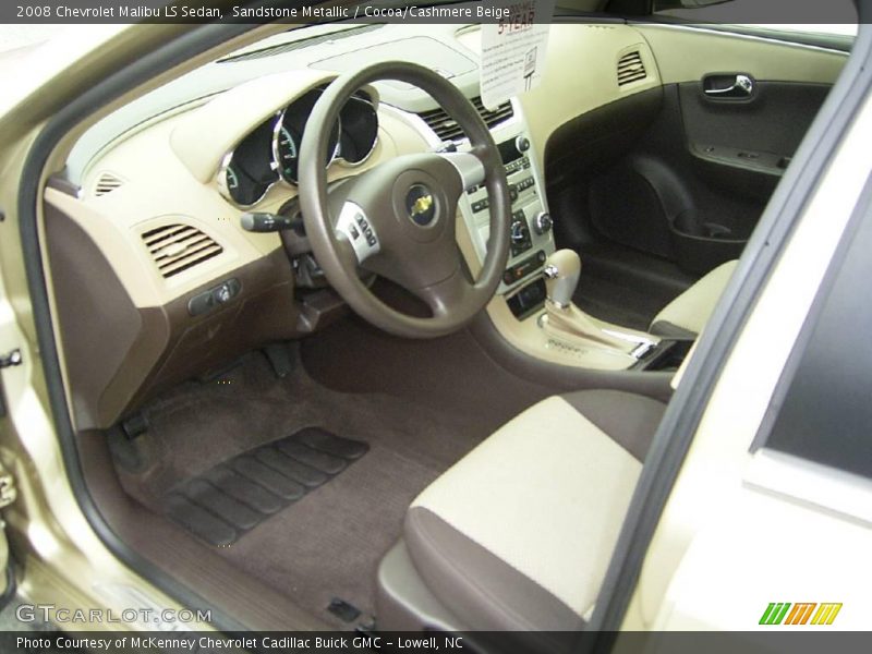 Sandstone Metallic / Cocoa/Cashmere Beige 2008 Chevrolet Malibu LS Sedan