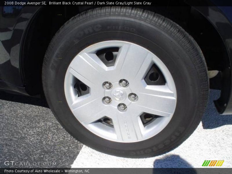 Brilliant Black Crystal Pearl / Dark Slate Gray/Light Slate Gray 2008 Dodge Avenger SE