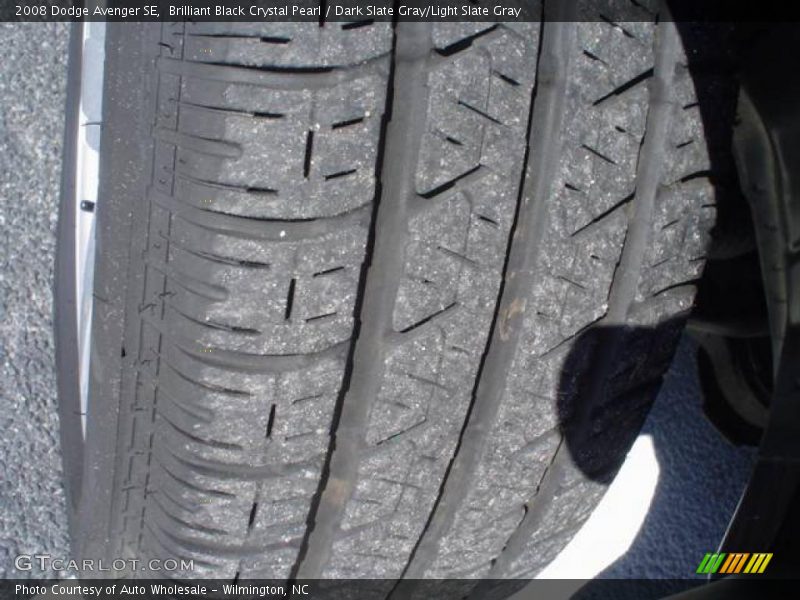 Brilliant Black Crystal Pearl / Dark Slate Gray/Light Slate Gray 2008 Dodge Avenger SE