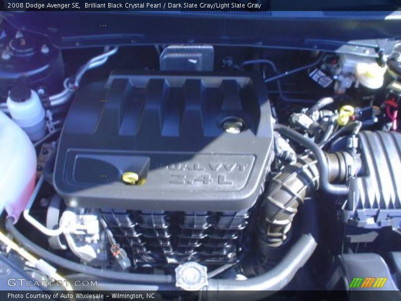 Brilliant Black Crystal Pearl / Dark Slate Gray/Light Slate Gray 2008 Dodge Avenger SE