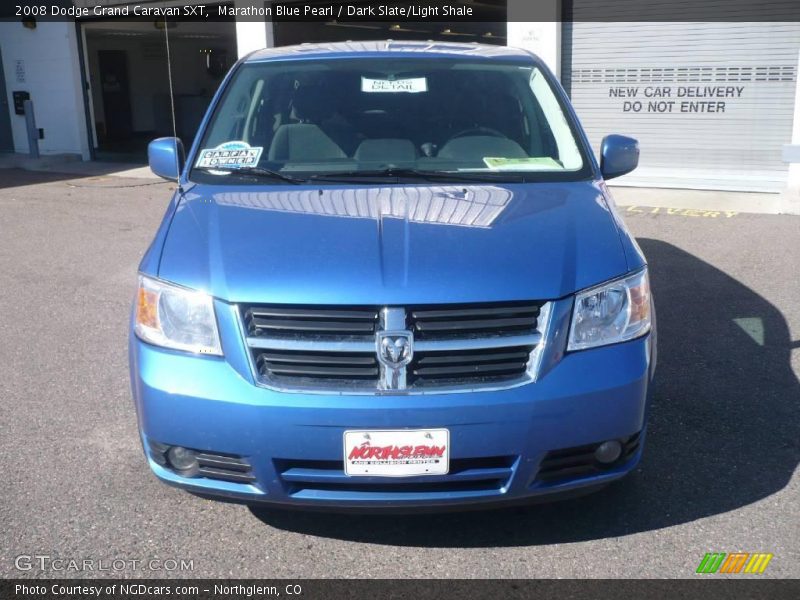 Marathon Blue Pearl / Dark Slate/Light Shale 2008 Dodge Grand Caravan SXT