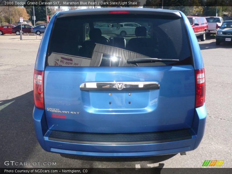 Marathon Blue Pearl / Dark Slate/Light Shale 2008 Dodge Grand Caravan SXT