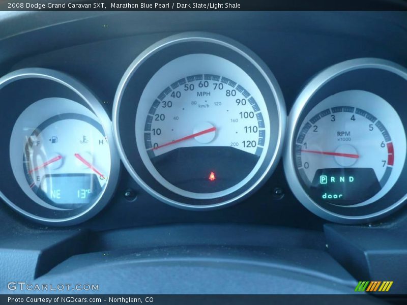 Marathon Blue Pearl / Dark Slate/Light Shale 2008 Dodge Grand Caravan SXT