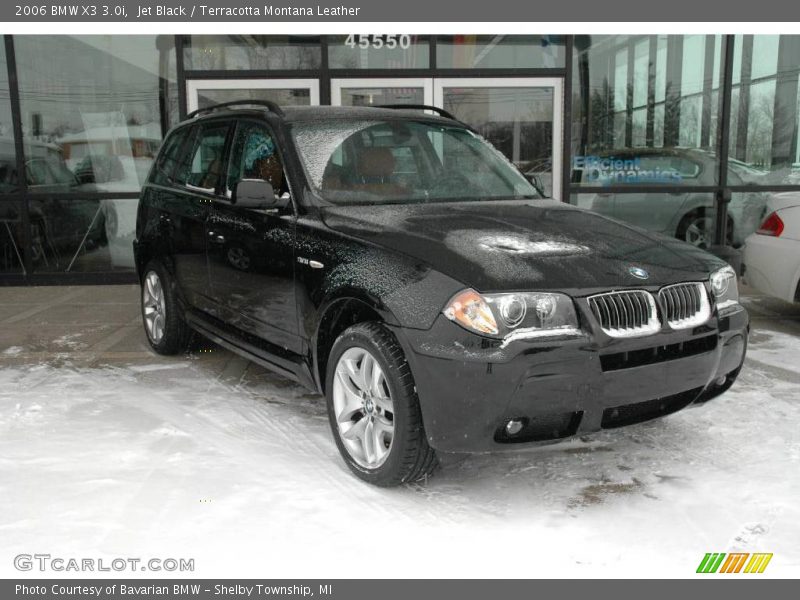 Jet Black / Terracotta Montana Leather 2006 BMW X3 3.0i