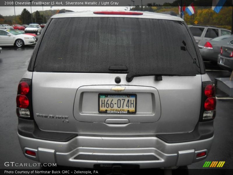 Silverstone Metallic / Light Gray 2008 Chevrolet TrailBlazer LS 4x4
