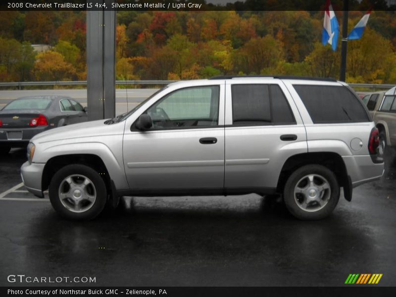 Silverstone Metallic / Light Gray 2008 Chevrolet TrailBlazer LS 4x4