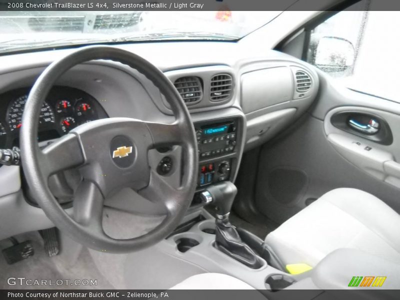 Silverstone Metallic / Light Gray 2008 Chevrolet TrailBlazer LS 4x4
