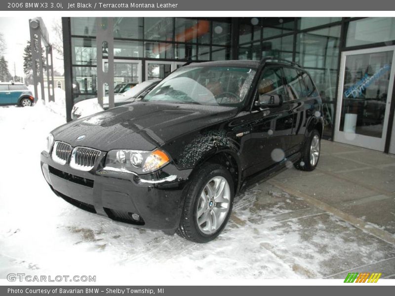 Jet Black / Terracotta Montana Leather 2006 BMW X3 3.0i