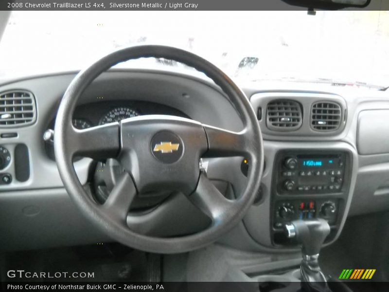 Silverstone Metallic / Light Gray 2008 Chevrolet TrailBlazer LS 4x4