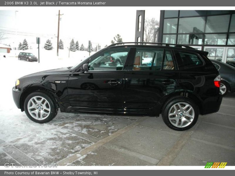 Jet Black / Terracotta Montana Leather 2006 BMW X3 3.0i