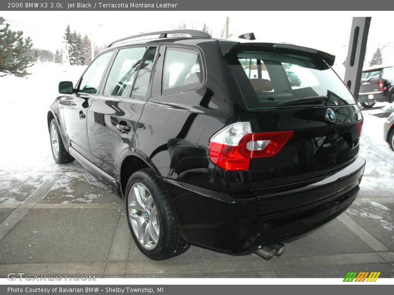 Jet Black / Terracotta Montana Leather 2006 BMW X3 3.0i