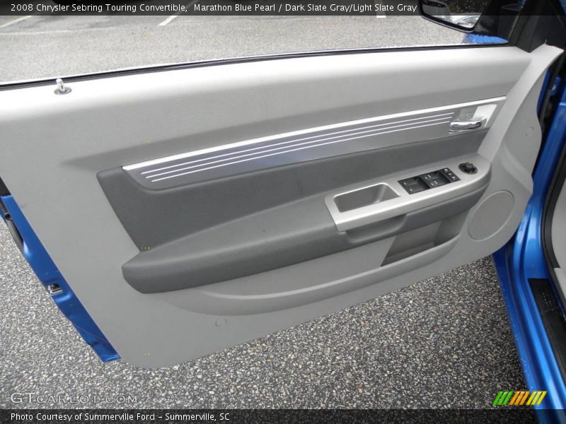 Marathon Blue Pearl / Dark Slate Gray/Light Slate Gray 2008 Chrysler Sebring Touring Convertible